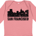 thumbnail image 4 of Inktastic San Francisco Skyline with Grunge Boys or Girls Long Sleeve Baby Bodysuit, 4 of 5