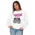 thumbnail image 4 of Best Awesome Crazy Sister Cute Funny Women Plus Size Crewneck Sweatshirt Brisco Brands 5X, 4 of 5