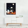thumbnail image 2 of Rainy Bokeh _ 02 - Athens Greece Photography Abstract Nightlife City Moody White Framed Wall Art Print 16 x 20 inches, 2 of 3