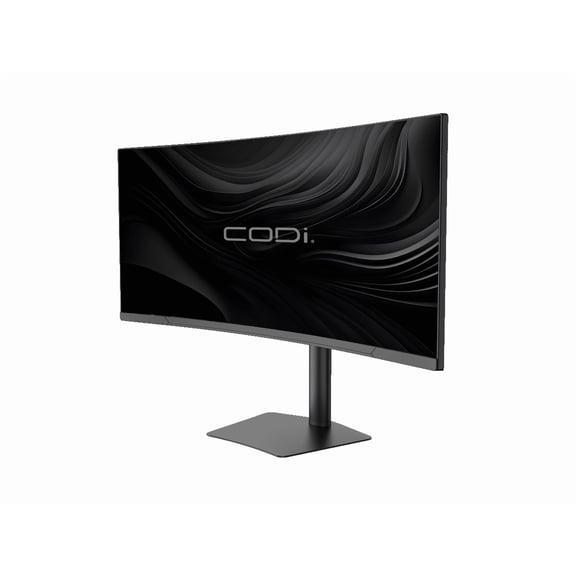 CODi 34" Ultrawide Curved USB-C Monitor, 90W Docking Station, 3440x1440, DisplayPort, HDMI, Ethernet & USB Hub