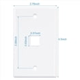 thumbnail image 4 of Paquete de 20 Placas de Pared de Conector de 1 Puerto, Placa de Pared Ethernet de Perfil Bajo Placas de Pared de Banda Única para Conector, 4 of 5