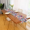 thumbnail image 2 of Yayeee Table Runner 90 inches Long Home Kitchen Dinning Party Decoration, Blue Colorful Circles, 2 of 7