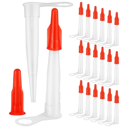 

20 Pcs Caulk Extension Nozzles Caulk Machine Replacement Tips with Caps Extension Tools Supplies
