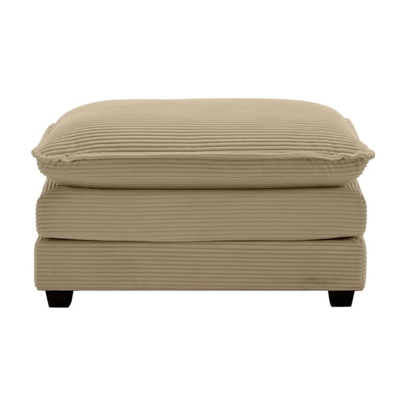 Ottoman Footstool Corduroy Fabric, Versatile for Sofas