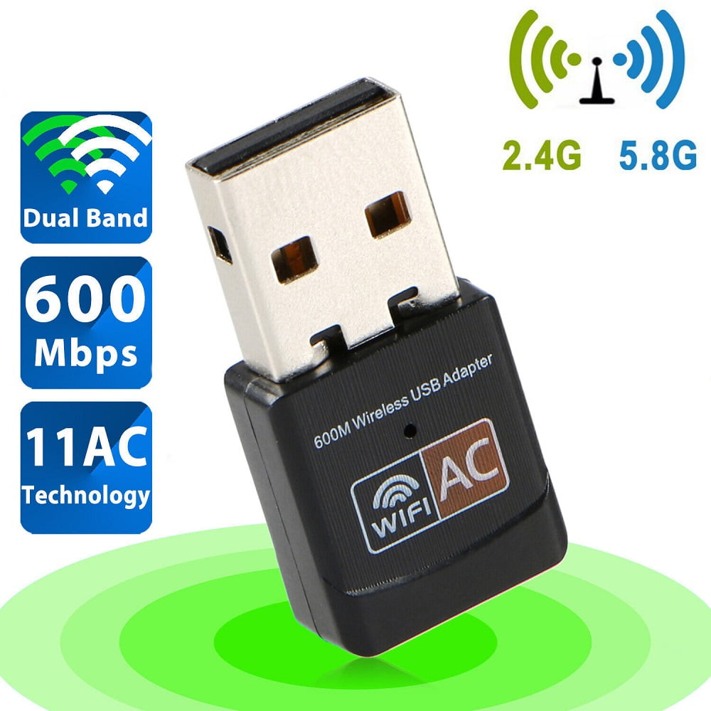 Generic Adaptateur WiFi Ethernet - 600Mbps 5Ghz USB - Noir - Prix pas cher