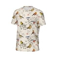 thumbnail image 6 of Wukai Little Birds Print Men's Short-Sleeved Mesh T-Shirt,Quick-Dry Short Sleeve Workout T-Shirt-XX-Large, 6 of 8