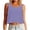 Purple, variant on Feancey Women's Crop Tank Tops Loose Fit Sleeveless T-Shirts Solid Color Casual Workout Tank Top Dressy Trendy Going Out Tee Tops Beige L