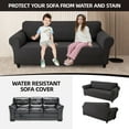 thumbnail image 3 of TOPCHANCES 100% Waterproof Sofa Cover, Machine Washable Couch Slipcover with Armrests, Non Slip Furniture Protector for Dogs, Kids, Pets (Dark Grey, For Sofa ), 3 of 12