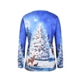 thumbnail image 4 of Skksst Women's Long Sleeve Sweatshirt Pullover Christmas Xmas Print Blouse Tops, 4 of 4