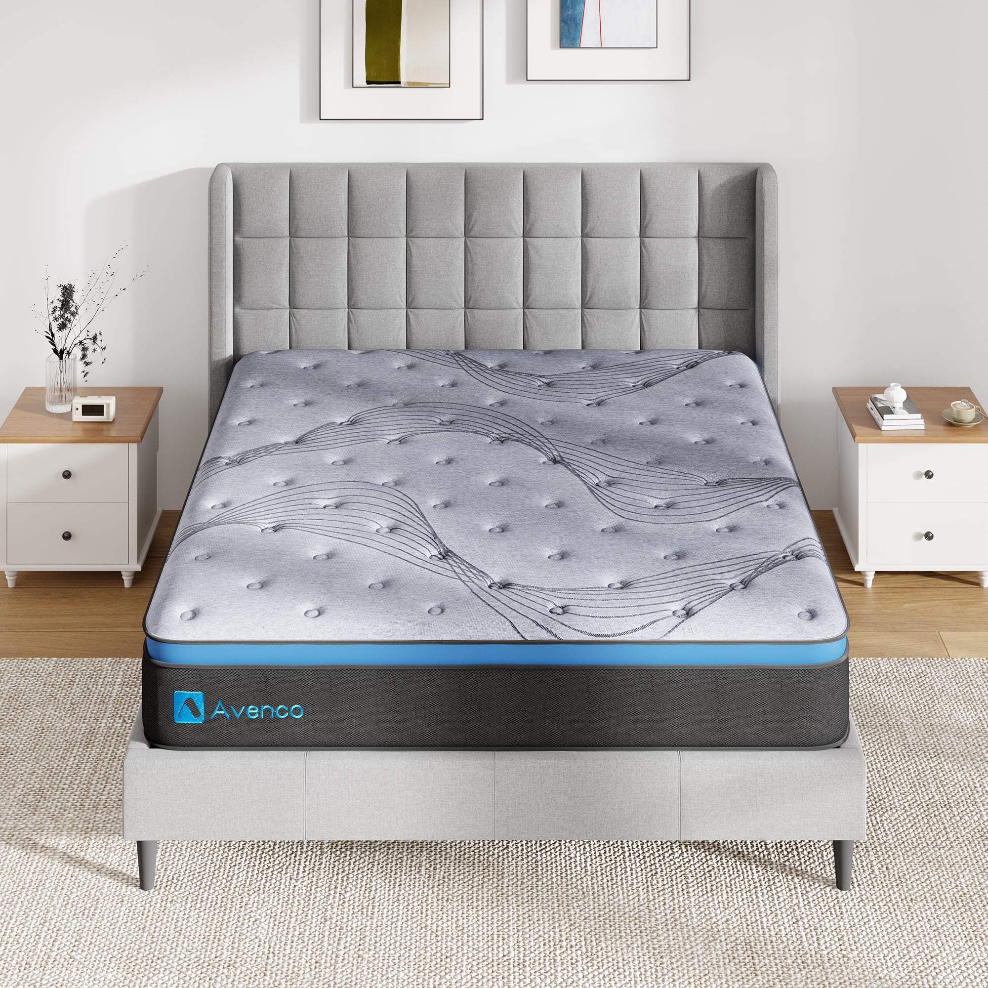 Avenco Original 12" Innerspring and Gel Memory Foam Hybrid Mattress, King Size