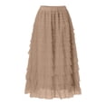 thumbnail image 4 of Women Fashion Cake Skirt Mesh A Line Mid Calf Length Party Casual Wear, 4 of 4