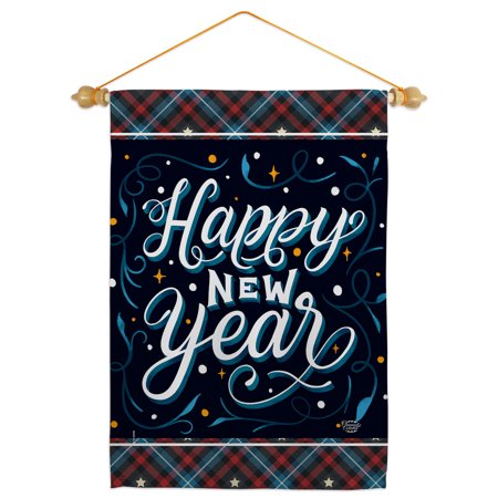 Bring New Year Garden Flag Set 13 X18.5 Double-Sided Yard Banner