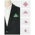thumbnail image 3 of INSPIRE CHIC Men's Houndstooth Self Fold Pocket Square for Suit Formal, 3 of 4