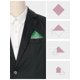 thumbnail image 3 of INSPIRAR CHIC Pañuelo de bolsillo plegable para hombres en diseño de pata de gallo para traje formal verde, talla única, 3 of 4