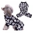 thumbnail image 1 of Pet Halloween Cosplay Costume Skeleton 4 Legged Jumpsuit, 1 of 8