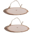 thumbnail image 1 of 2 Uds., de Natural Ovalado, de árbol Grande, Rebanada de , Bandeja , Rebanadas, Suspensión Decorativa Rústica, Arte, 1 of 9