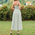 thumbnail image 2 of Womens 2 Piece Skirt Sets Summer Spuare Neck Plaid Tank Tops Maxi Skirt Casual Travel Vacation Sets with Pocket M, 2 of 2