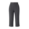 thumbnail image 5 of Only Moment Summer Pants for Women 2026 Jute Stretchy Work Dress Pants Women Trendy 2026 Business Casual Outfits Comfort Fit Slacks Trousers Dark Gray,S, 5 of 8
