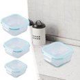 thumbnail image 1 of Glass Bento Box Microwavable Lunch Container | Borosilicate Glass Meal Prep Box for Students & Office | Airtight Fresh-Keeping Storage | Microwave & Dishwasher Safe | 1 Pack | Reusable Food Container, 1 of 6
