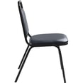 thumbnail image 3 of NPS 9100 Series 32" Modern Vinyl Upholstered Stack Chair in Midnight Blue, 3 of 4