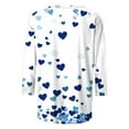thumbnail image 4 of Vetsdori Valentine Tops for Women Summer Holiday Blouses 3/4 Sleeve Gifts for Girlfriend Graphic,Trendy Plus Size Juniors Shirts Cute, 4 of 5