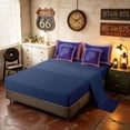 thumbnail image 5 of Manfei Stars Fireworks Twin Bedding, Independence Day Bedding Comforter Set, Red White Blue, Navy Reversible 7 Pieces, 5 of 6