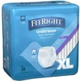 thumbnail image 2 of FitRight Super Adult Incontinence Underwear, Maximum Absorbency, X-Large, 56-68, 4 Packs of 20 (80 Total), 2 of 5