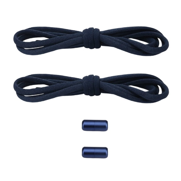 1 Pair Multipurpose Not Tie Shoelaces for Easy Wear and Removal Sneakers Elastic Shoe Laces Strings with Metal Aglets
