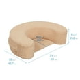 thumbnail image 2 of ECR4Kids SoftZone Cozy Sit-Up Support Ring Baby Floor Pillow, Toddler Seating, Sand, 2 of 9