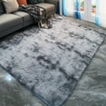 thumbnail image 1 of CAROOTU Soft Area Rug Fluffy Rug Tie-dye Gradient Shaggy Rug For Bedroom Living Room Home Decor, 1 of 6