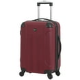 thumbnail image 7 of Travelers Club Chicago 20-Inch Hard Side Rolling Carry-on Luggage - Red, 7 of 7