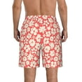 thumbnail image 3 of Naloa Beige Flowers Men's Beach Shorts, Surfing shorts, Swim trunks, Quick Dry Swim Trunks for Surfing Beach Fun - Medium, 3 of 9