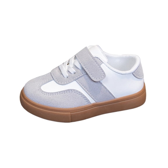 YunPes Toddler Boys Girls Non-Slip Skate Sneakers Casual Flat Athletic Shoes with Hook & Loop Strap School & Outings Walking