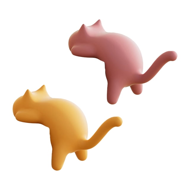 Ganchos para escritorio con forma de gato, sin taladro, organizadores de escritorio para llaves, bolsos y auriculares.
