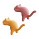 thumbnail image 1 of Ganchos para escritorio con forma de gato, sin taladro, organizadores de escritorio para llaves, bolsos y auriculares., 1 of 8