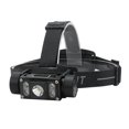 thumbnail image 1 of Linterna frontal recargable, 1200 lúmenes, linterna LED superbrillante, 6 modos de grado ajustable, faro resistente al agua para adultos, camping, senderismo, correr al aire libre, 1 of 5