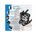 thumbnail image 4 of Máscara Snorkel Doble Visión De 180° Lentes Antiniebla Xtellar negro, 4 of 4
