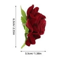 thumbnail image 2 of OFFIGAM Dark Red Artificial Rose for Crafts, Home Decoration, Floral Arrangements and Wedding Decor, 2 of 7
