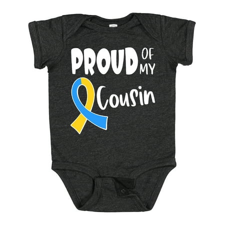 

Inktastic Proud of My Cousin Down Syndrome Awareness Boys or Girls Baby Bodysuit