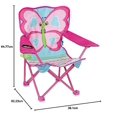 thumbnail image 2 of Melissa & Doug Cutie Pie Butterfly Camp Chair, Pink (96423), 2 of 9