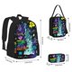 thumbnail image 2 of Easygdp New York City Mochila para Niños y Niñas con Set de Caja de Almuerzo y Estuche para Lápices 3 en 1, Mochila Escolar Estampada para Adolescentes, 2 of 7