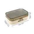 thumbnail image 4 of Unique Bargains 1 Pc Waterproof Soap Holder with Cover Clear Gray Soap Holder for Bathroom 5.51"x4.13"x1.81", 4 of 6