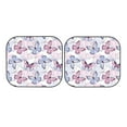 thumbnail image 7 of Naloa Butterflies in Pastel 2 Piece Foldable Car Sun Shades, Car Windshield Sunshade, Front Window Sunshade for Car, Truck, SUV - Large, 7 of 7