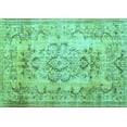 thumbnail image 1 of Ahgly Company Indoor Rectangle Persian Turquoise Blue Traditional Area Rugs, 4' x 6', 1 of 4