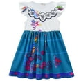 thumbnail image 3 of Mirabel Costume Dress With Bag For Girls Flying Sleeves Halloween Outfits, 3 of 7