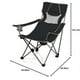Picnic Time 806-00-175-000-0 Chaise de Camping - Noir et Gris – image 2 sur 7