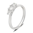thumbnail image 4 of 1.00 Carat T.W. Diamond 14K White Gold 3 Stone Engagement Ring, 4 of 5
