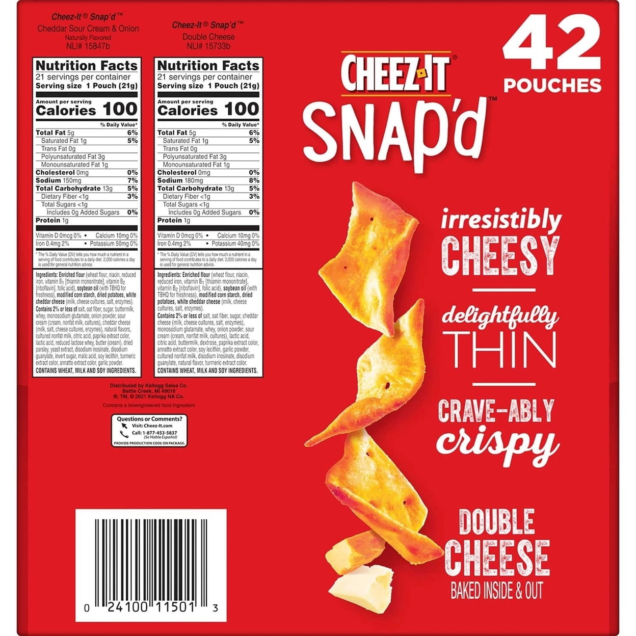 Cheez-It Snapd Variety Pack (0.75 Ounce 42 Pack)