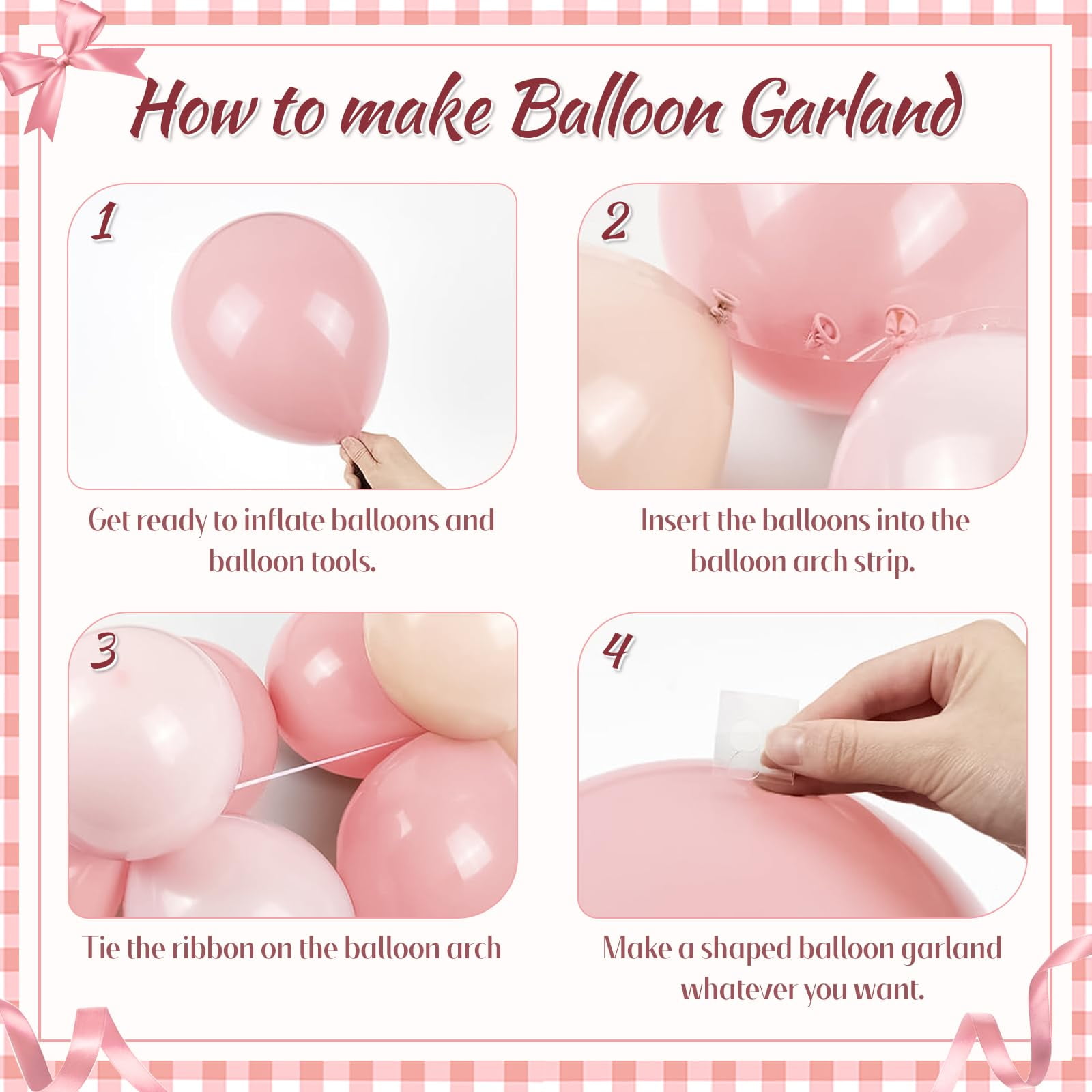 Coquette Birthday Decorations, 159Pcs Bow Pink KKS1&nbsp;and White Garland Arch with Bow Foil Balloon, 18/10/5 inch, Macaron Pink Long Balloon for Bridal Shower,Baby Shower,Wedding,Birthday