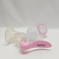 thumbnail image 4 of paiter. Breast pumps Pink Handle Transparent Body Manual Breast Pumps With Transparent Funnel Collection Bottle And Ergonomic Design, 4 of 5